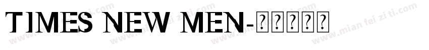 TIMES NEW MEN字体转换